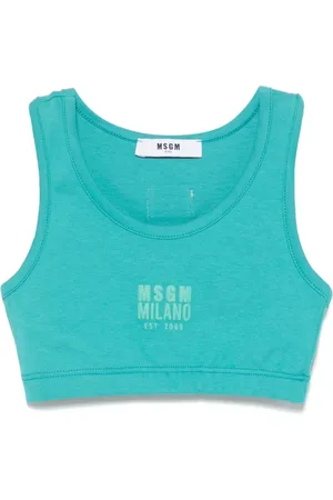 Msgm Oberteil mit Logo-Print