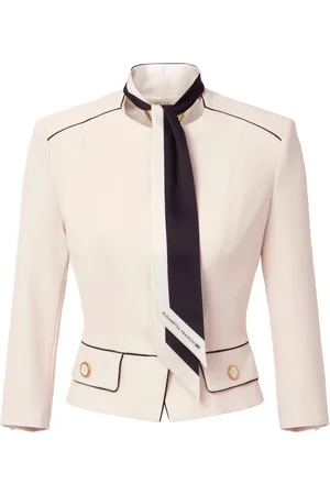 Elisabetta Franchi Kreppjacke mit Schaldetail