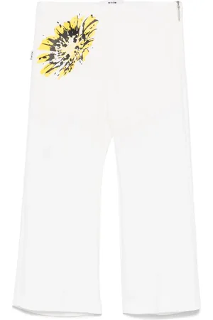 Msgm Hose mit Blumen-Print