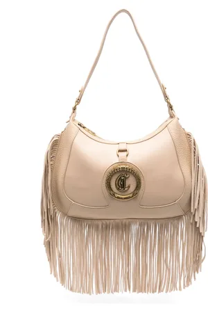 Roberto Cavalli Schultertasche mit Fransensaum