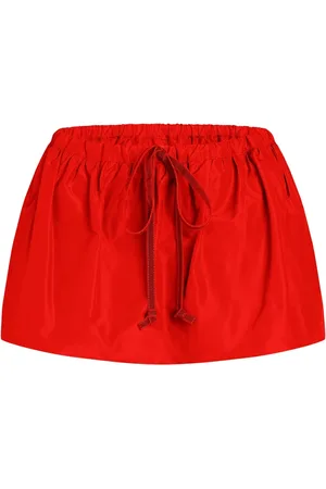 Patou Puffy Minirock aus Faille