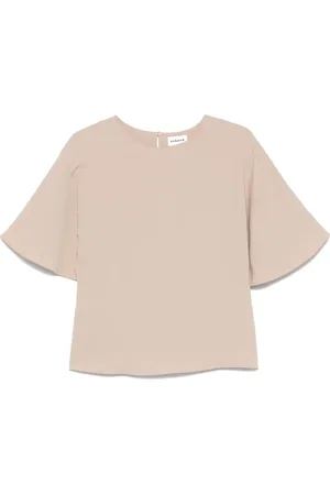 P.A.R.O.S.H. Bluse mit drapierten Ärmeln