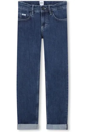 HUGO BOSS Jeans mit umgeschlagenem Saum