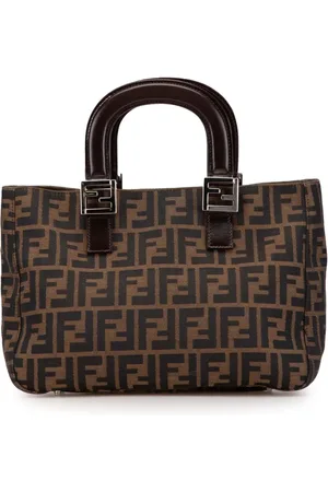 Fendi 2000-2010 kleine Zucca Canvas Twins Tote Bag