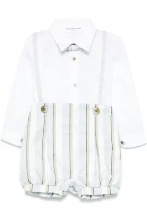 COLORICHIARI Set aus gestreiftem Hemd und Shorts