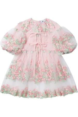 RASPBERRY PLUM Tüllkleid mit Blumenmuster