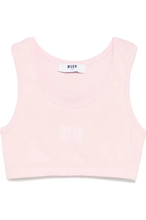 Msgm Oberteil mit Logo-Print