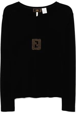 Fendi 1980 T-Shirt mit Logo-Patch