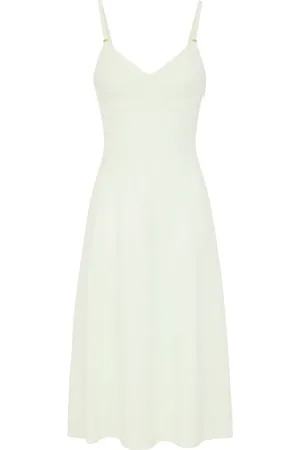 Elisabetta Franchi Midikleid mit Schnürung