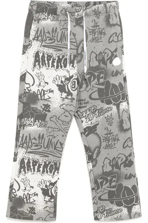 A Bathing Ape Jogginghose mit Graffiti-Print