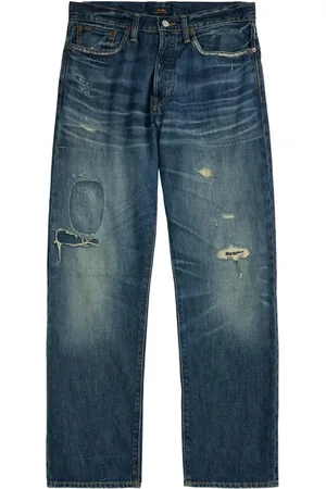 Ralph Lauren Gerade Jeans in Distressed-Optik