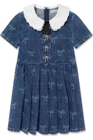 Self-Portrait Kleid aus Denim