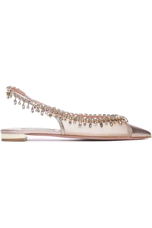 Aquazzura Temptation Crystal Ballerinas