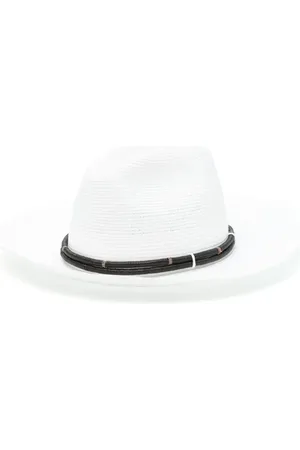Brunello Cucinelli Fedora mit Lederband