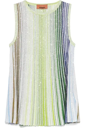 Missoni Gestreiftes Oberteil mit Pailetten