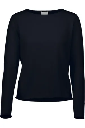 Allude Pullover mit Schlitzkragen