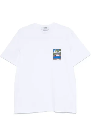 Msgm T-Shirt mit Patch-Detail