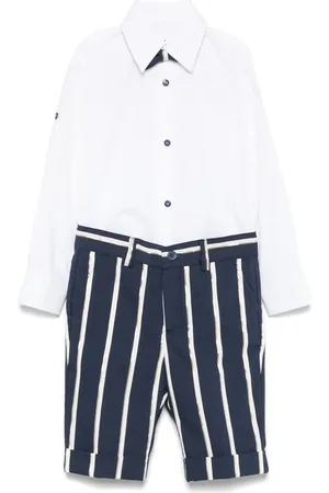 COLORICHIARI Set aus gestreiftem Hemd und Hose