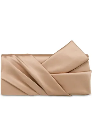 Alberta Ferretti Clutch mit Satineinsätzen
