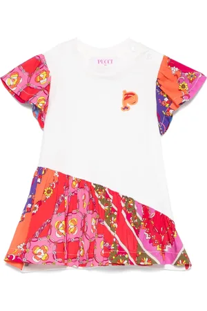 PUCCI Junior T-Shirt mit Festa-Print