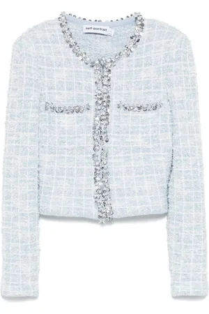 Self-Portrait Karierter Cardigan
