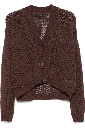 Roberto Collina Cardigan mit Lochstrickmuster