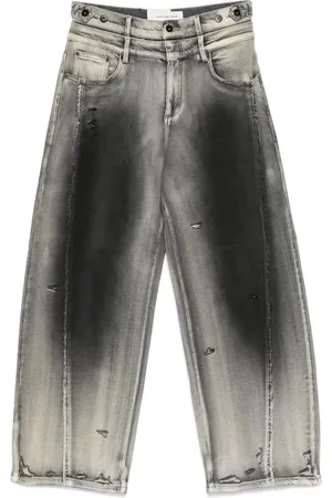 Feng Chen Wang Jeans mit ausgewaschenem Effekt