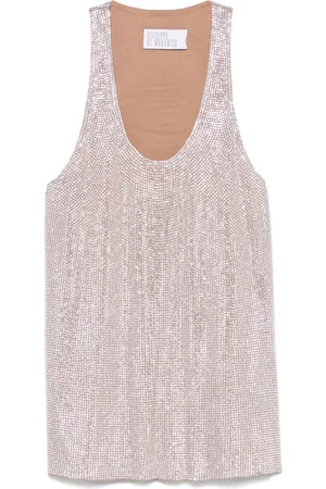 GIUSEPPE DI MORABITO Trägershirt mit Strass
