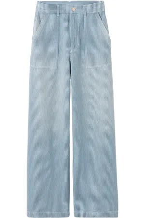 Claudie Pierlot Gestreifte Straight-Leg-Hose