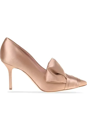 Alberta Ferretti Pumps aus Satin mit Falten