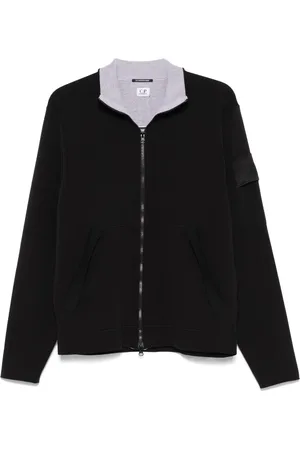 C.P. Company Sweatshirtjacke mit Logo-Patch