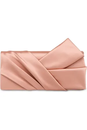 Alberta Ferretti Clutch mit Satineinsätzen