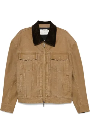 Feng Chen Wang Jacke aus ausgeblichenem Canvas