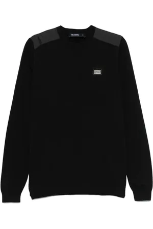 Karl Lagerfeld Pullover mit Logo-Schild