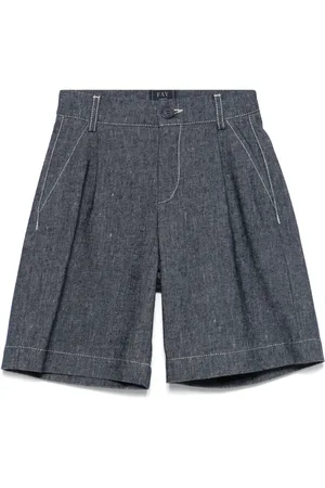 FAY Shorts mit Slub-Textur