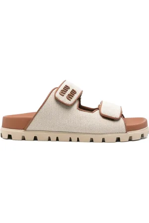 Miu Miu Sandalen mit Logo