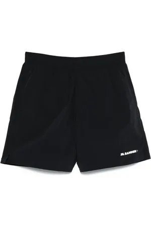 Jil Sander Badeshorts mit Logo-Print