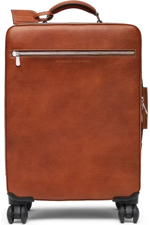 Brunello Cucinelli Rollkoffer aus Leder