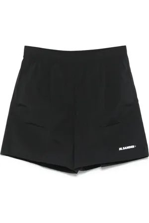 Jil Sander Badeshorts mit Logo-Print