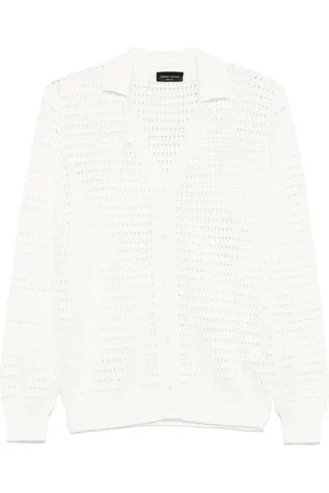 Roberto Collina Cardigan in Lochstrick