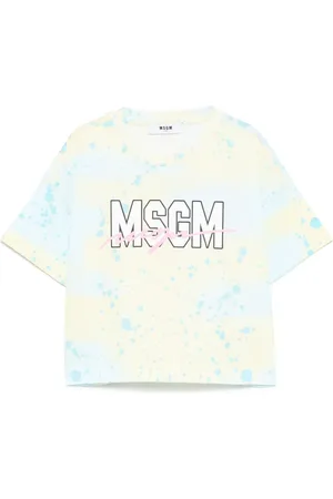 Msgm T-Shirt mit Farbklecksen