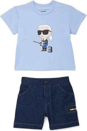 Karl Lagerfeld Set aus T-Shirt und Shorts mit Logo
