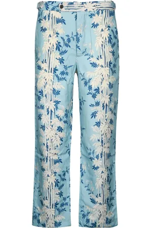BODE Hose mit Blatt-Print
