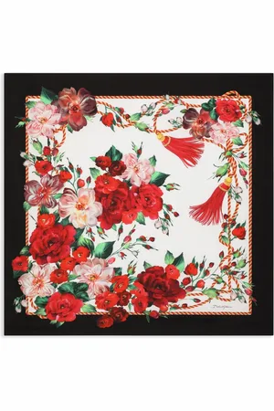 Dolce & Gabbana Schal mit Rosen-Print