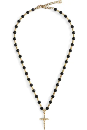 Dolce & Gabbana Vergoldete Halskette mit Kreuz