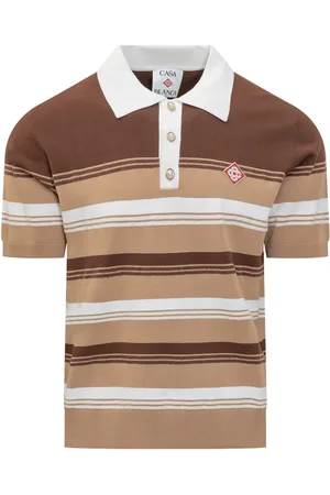 Casablanca Gestreiftes Chicano Poloshirt