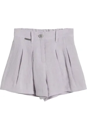 Brunello Cucinelli Canvas-Shorts mit Glitter-Detail