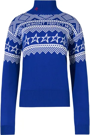 Perfect Moment Klassischer Intarsien-Pullover