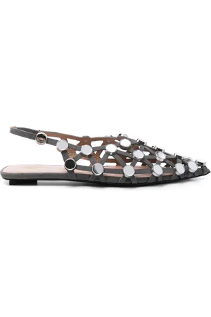 The Attico Grid Ballerinas