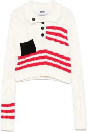 Msgm Pullover mit Zopfmuster
